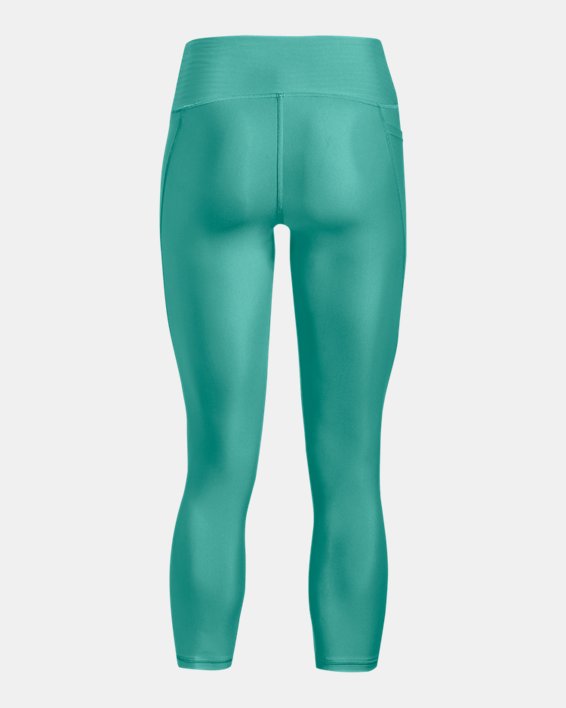 Damen HeatGear® Armour No-Slip Waistband Ankle-Leggings, Green, pdpMainDesktop image number 5